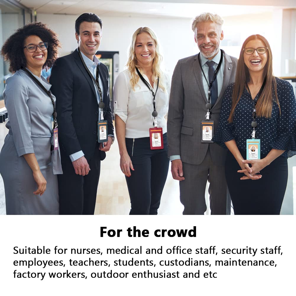 Retractable Lanyard with Breakaway Clasp - Office & School ID Holder