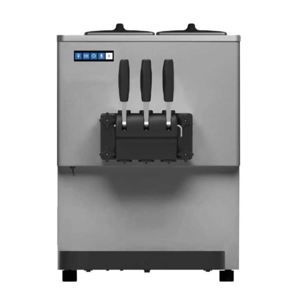 GEL MATIC Soft Serve Ice Cream Machine - 2 Flavors with Twist, Countertop Commercial Grade, 59 lb Per Hour - Perfect for Ice Cream Shops, Cafes, and Dessert Businesses