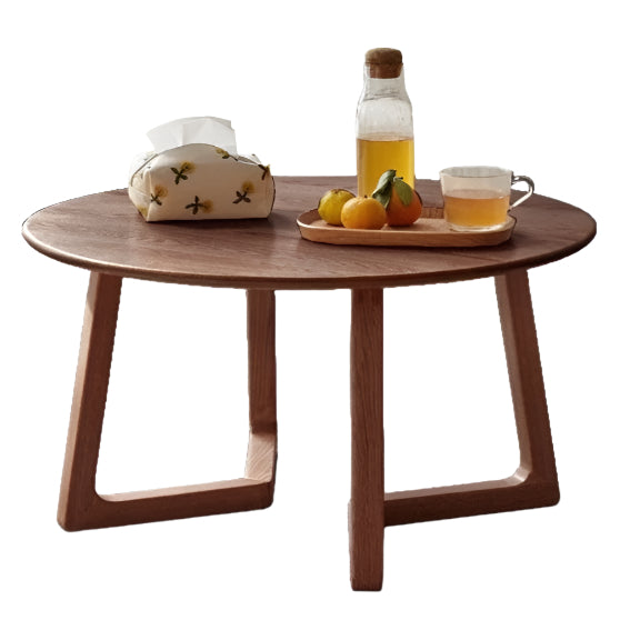 29.5x29.5x15.8 inch / 75x75x40сm / Walnut color / oak coffee table