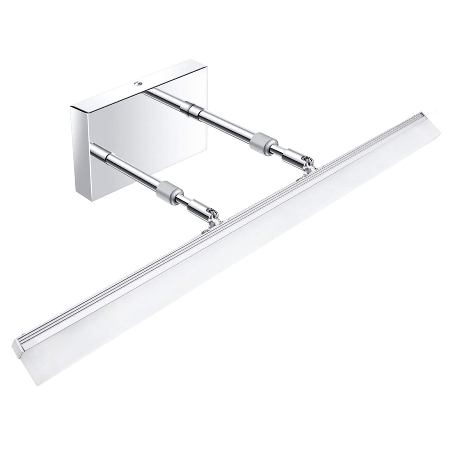 Aipsun 24 Inch Dimmable LED Vanity Light - Adjustable Bathroom Mirror Lighting Fixture with Chrome Finish (White Light) - Perfect for Modern Bathrooms, Makeup Vanity & Dressing Rooms