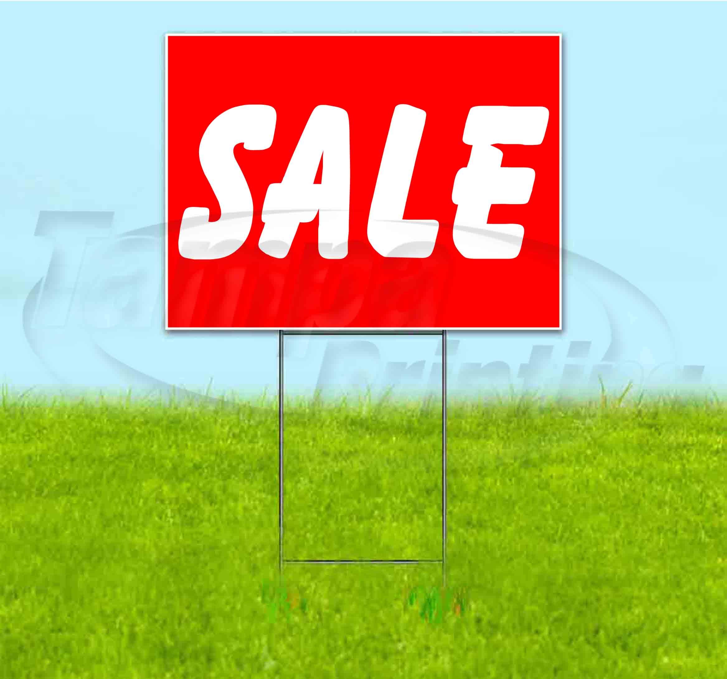 18x24 Inch Yard Signs for Sale - Durable Metal Step Stake Included | Bulk Discounts & Multi-Packs Available | Perfect for Real Estate, Political Campaigns & Business Advertising
