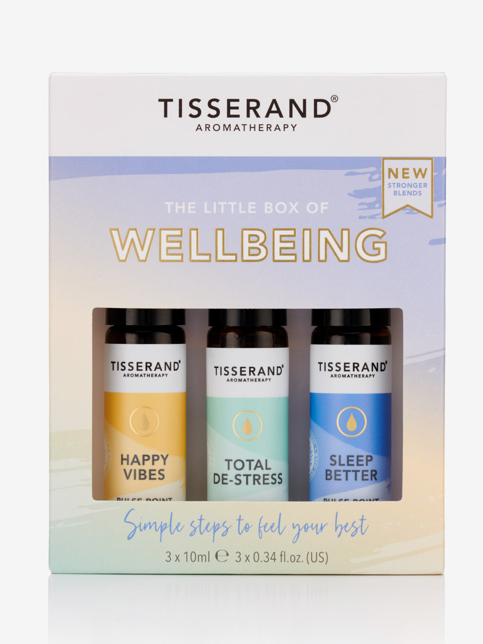Tisserand The Little Box of Wellbeing - Essential Oil Gift Set for Relaxation, Stress Relief & Aromatherapy - Perfect for Home, Spa & Self-Care Rituals