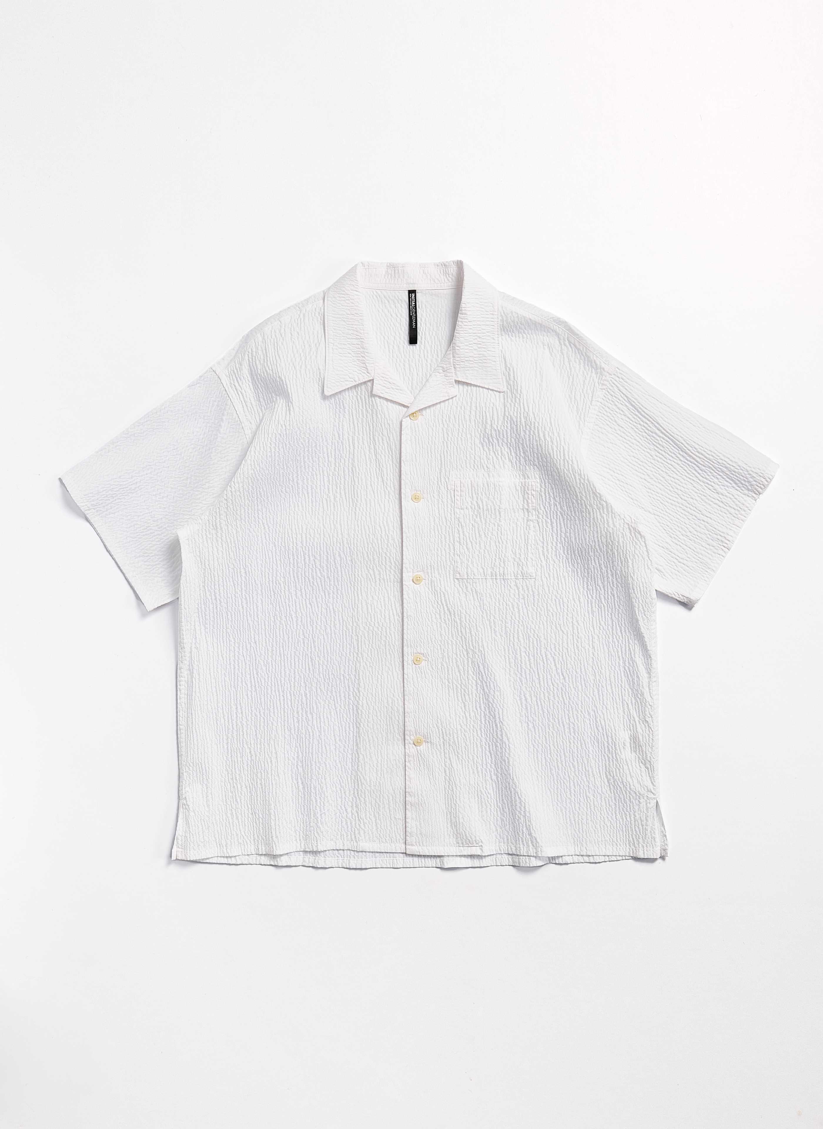 Breathable Cotton Nylon Seersucker Open Collar Shirt for Men - Casual Summer Office Wear & Outdoor Activities