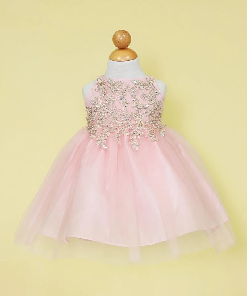 Elegant Baby Flower Girl Dress for Weddings & Parties - Soft Tulle & Lace Design (Style B778) - Perfect for Bridal Showers, Baptisms & Special Occasions