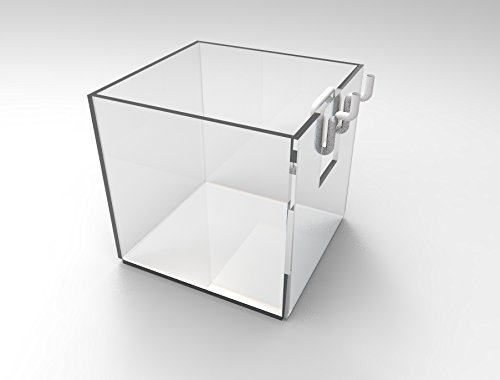 FixtureDisplays® 4-Pack Clear Acrylic Slatwall Candy Bins - Plexiglass Organizer for Pens, Pencils, Rulers & Small Office Supplies (100800-4PK-NF) - Perfect for Retail Stores, Classrooms & Home Office Organization