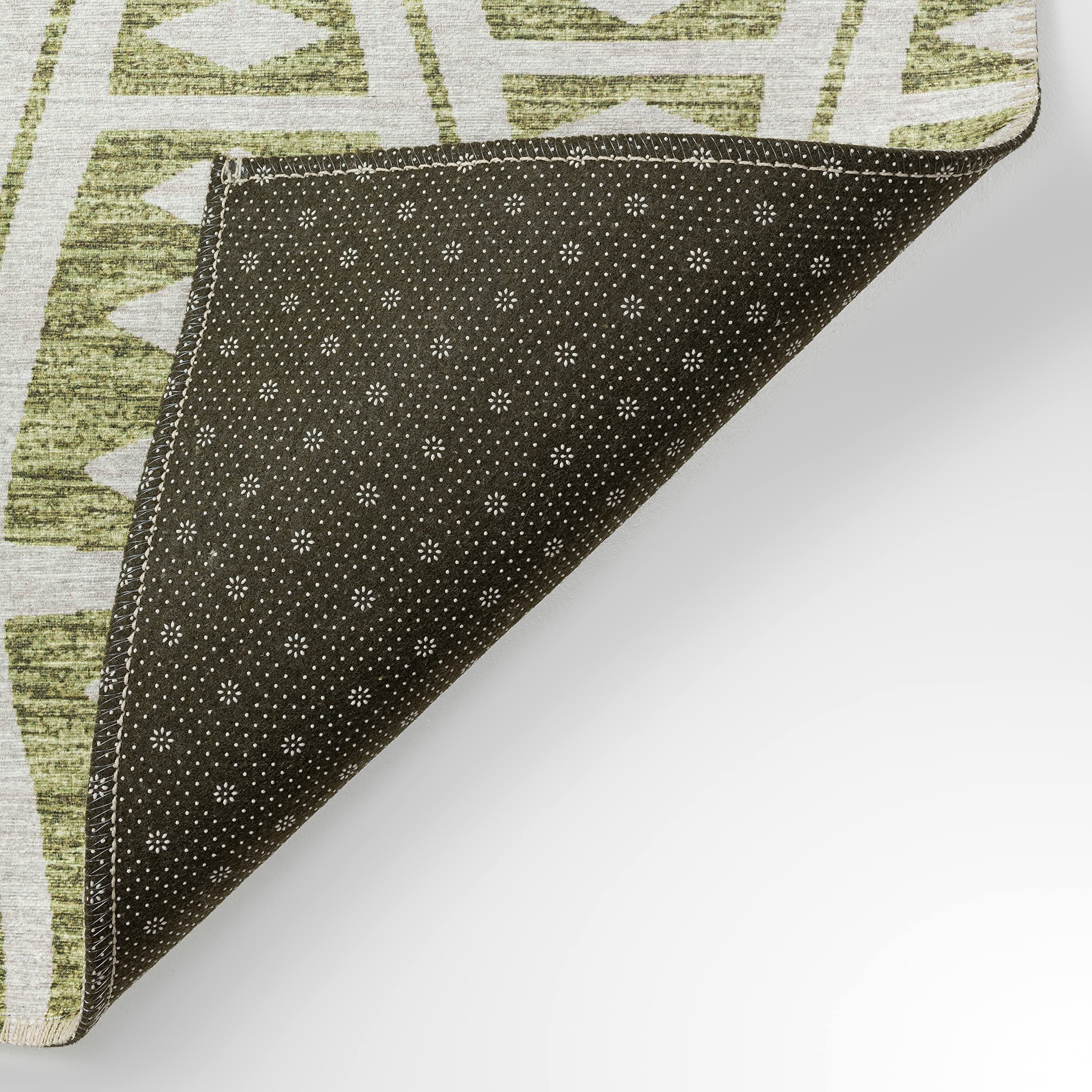 Addison Rugs Yuma AYU36 Olive 8' x 10' Area Rug - Soft & Durable Living Room Carpet for Home Decor