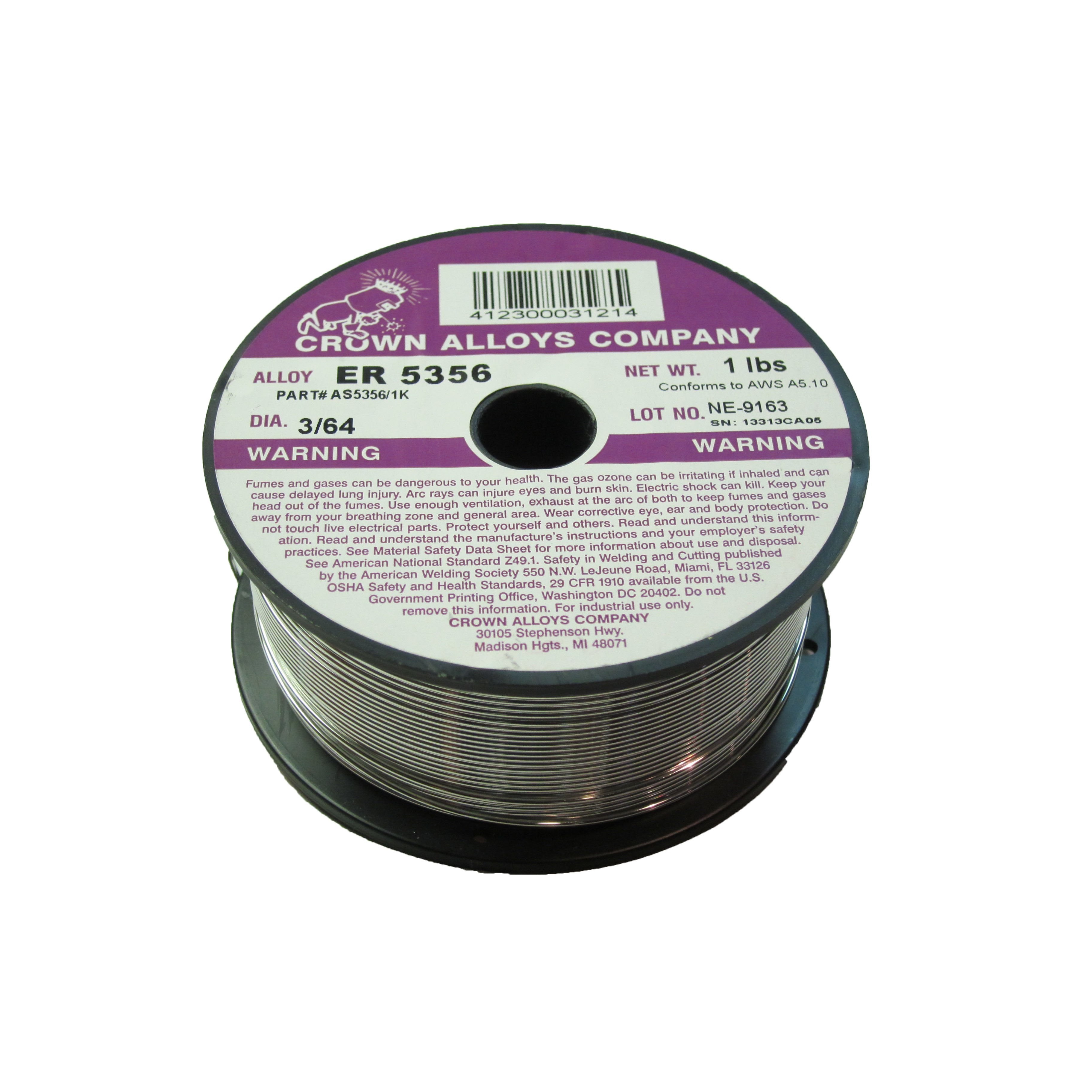 Premium ER 5356 Aluminum MIG Welding Wire - 3/64