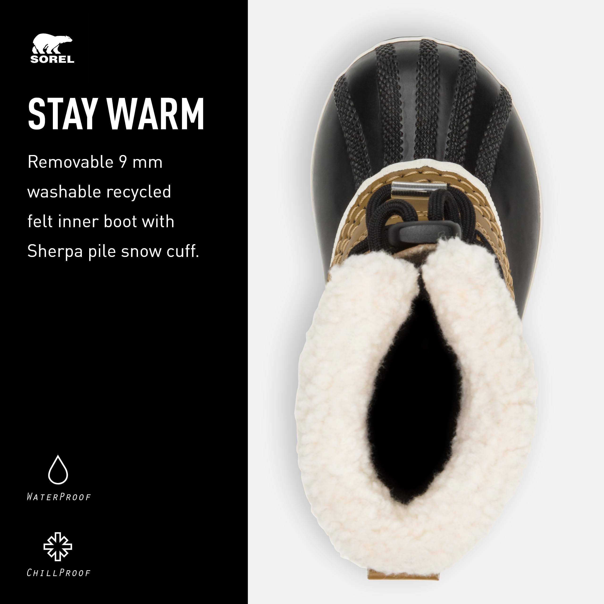 Sorel Yoot PAC Waterproof Unisex Kids Boots - Warm & Comfortable Winter Snow Boots for Boys & Girls, Perfect for Outdoor Play, Snowy Days & Cold Weather Adventures