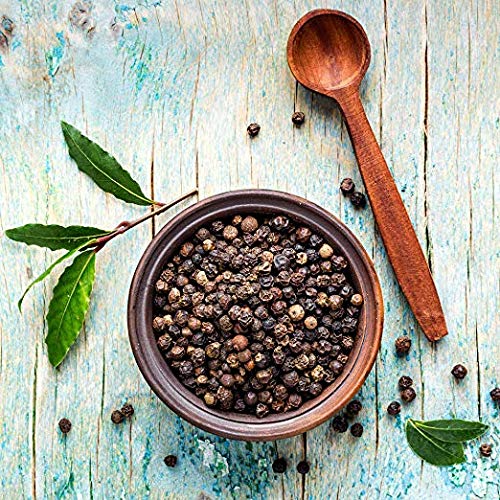 USDA Organic Whole Black Tellicherry Peppercorns - 1 lb. Steam Sterilized All Natural Black Pepper - Perfect for Grinder Refill - Ideal for Cooking, Seasoning & Gourmet Dishes