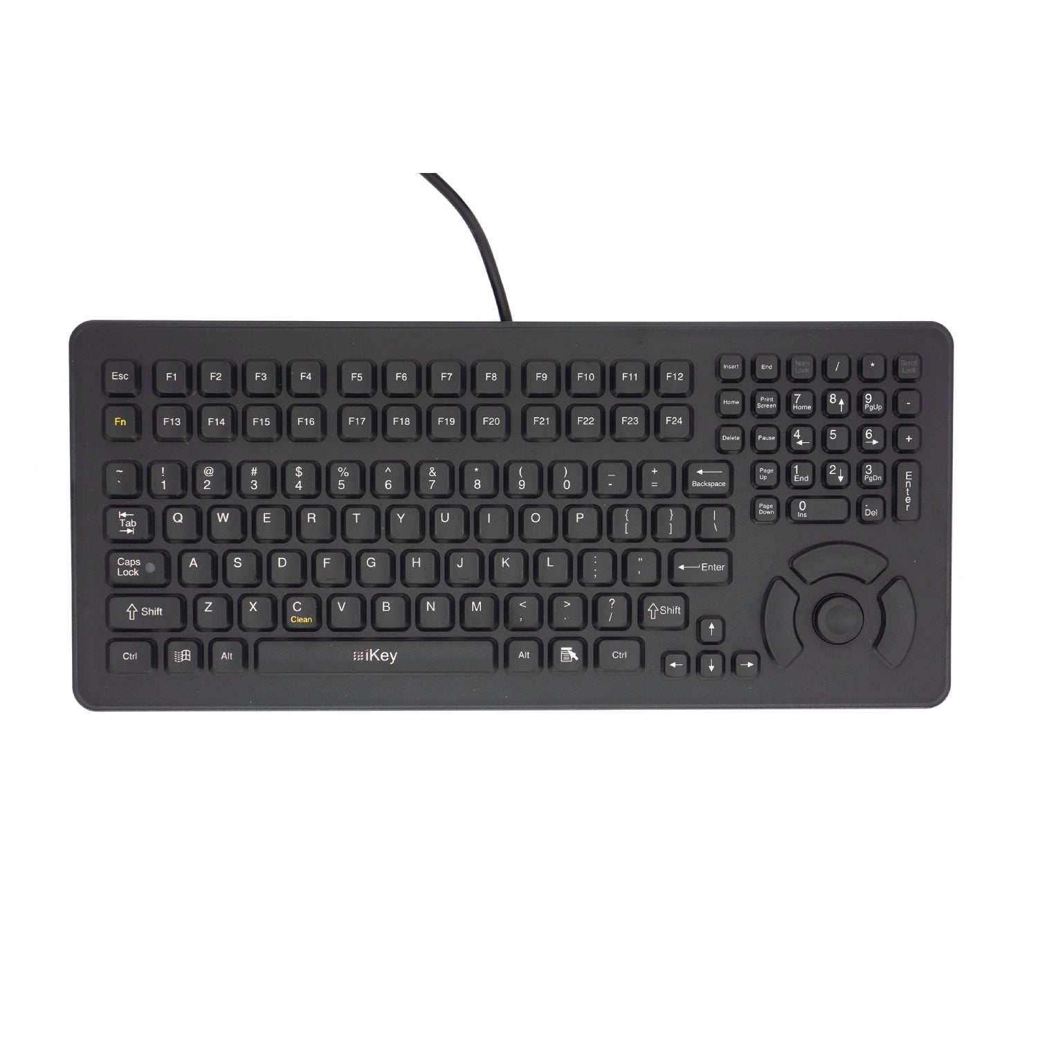 iKey Desktop Keyboard with Force Sensing Resistor - Ergonomic Mechanical Keyboard for Programmers & Gamers - Perfect for Office Work, Coding & Gaming Sessions