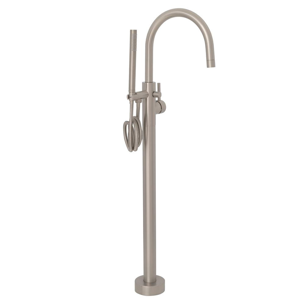 ZLINE Emerald Bay Bathtub Filler with Hand Shower in Brushed Nickel - Luxury Bathroom Faucet for Freestanding Tubs, Perfect for Spa-Like Relaxation at Home