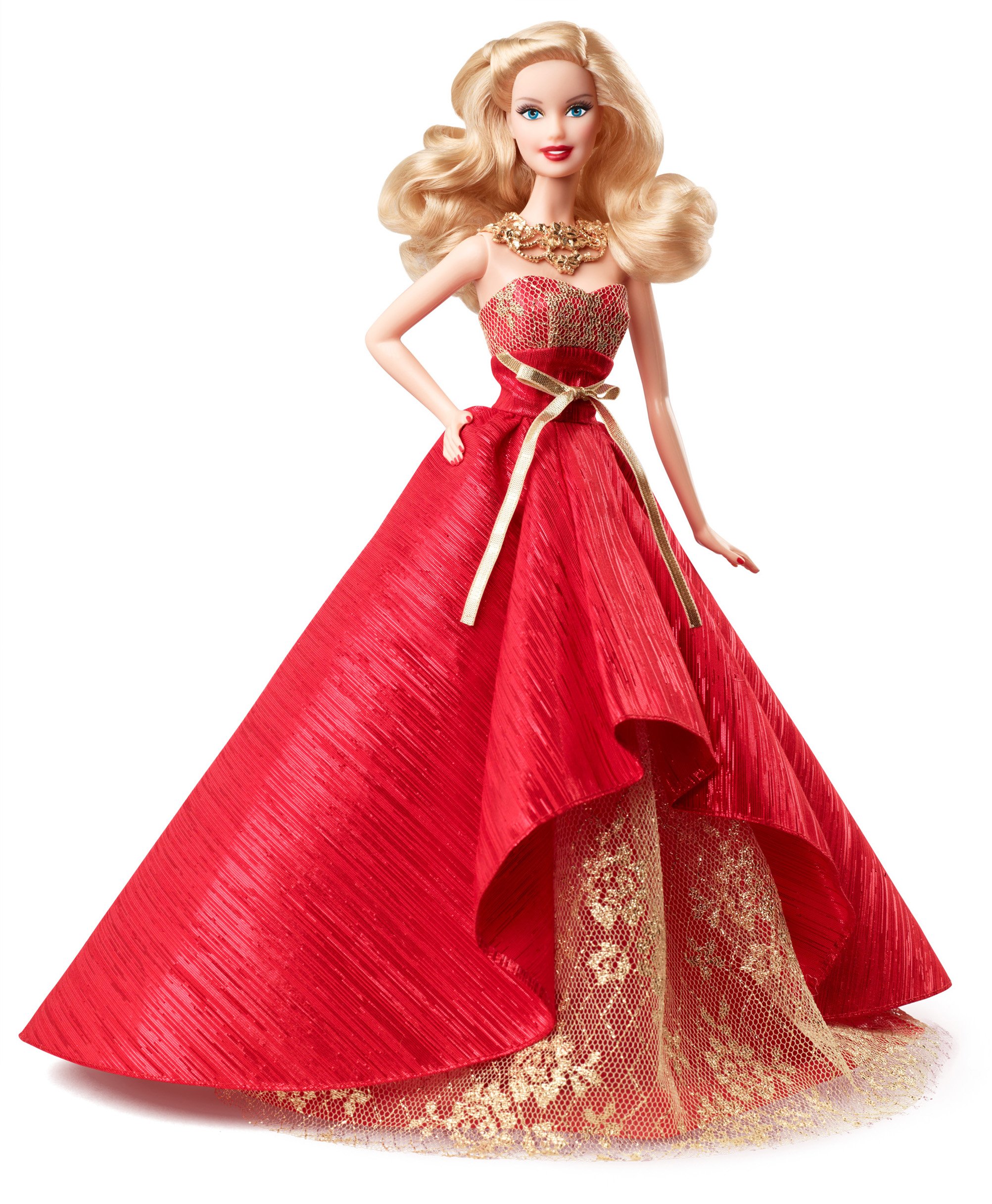 Barbie Collector 2014 Holiday Doll - Limited Edition Christmas Barbie with Festive Gown, Perfect for Holiday Decorations & Gift Giving