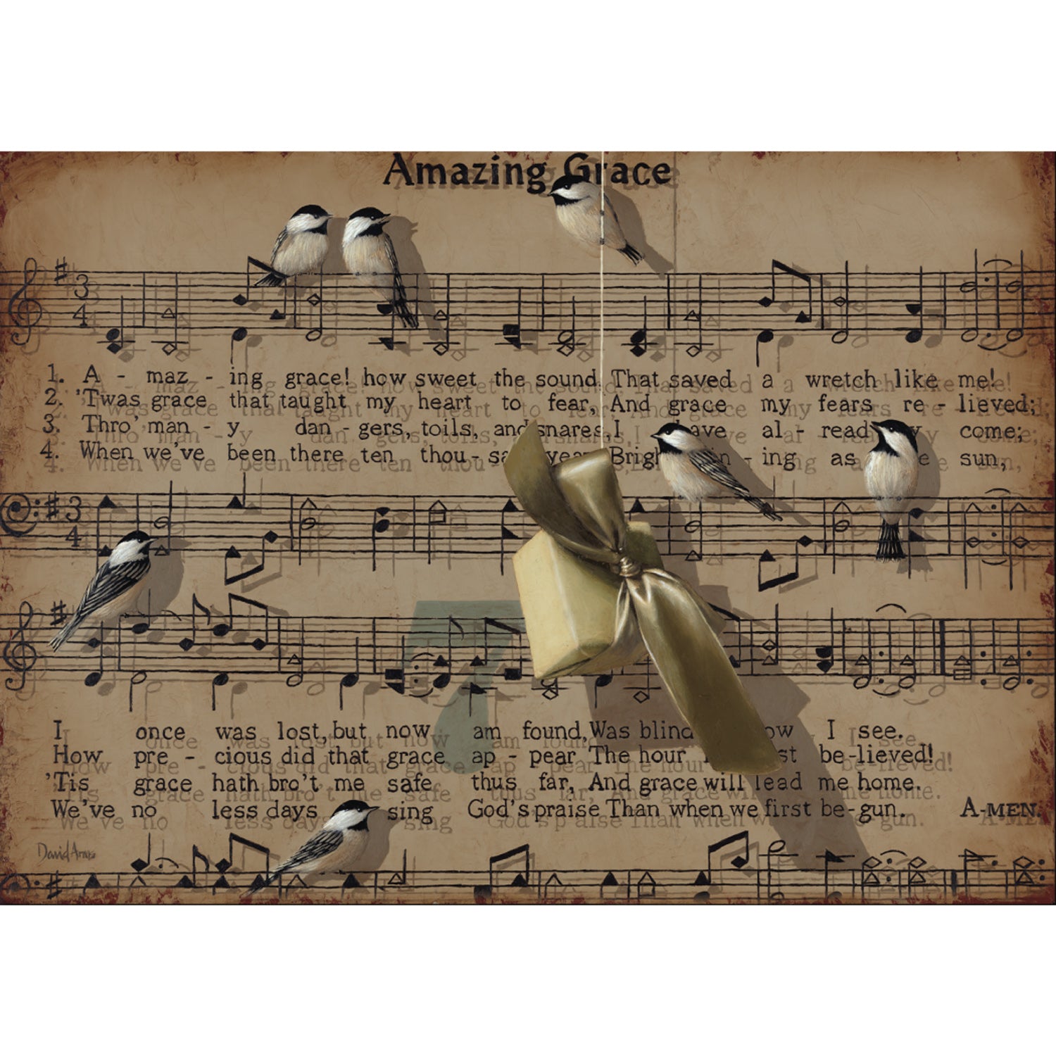 Amazing Grace Greeting Card - Inspirational Christian Card for Birthdays, Thank You & Encouragement - Perfect for Church Events, Bible Study & Gift Giving