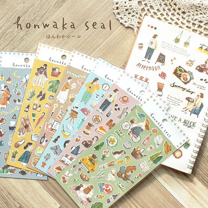 Honwaka Cafe Stickers - Premium Vinyl Decals for Laptops, Water Bottles & Notebooks - Perfect for Coffee Lovers & Cafe Decor