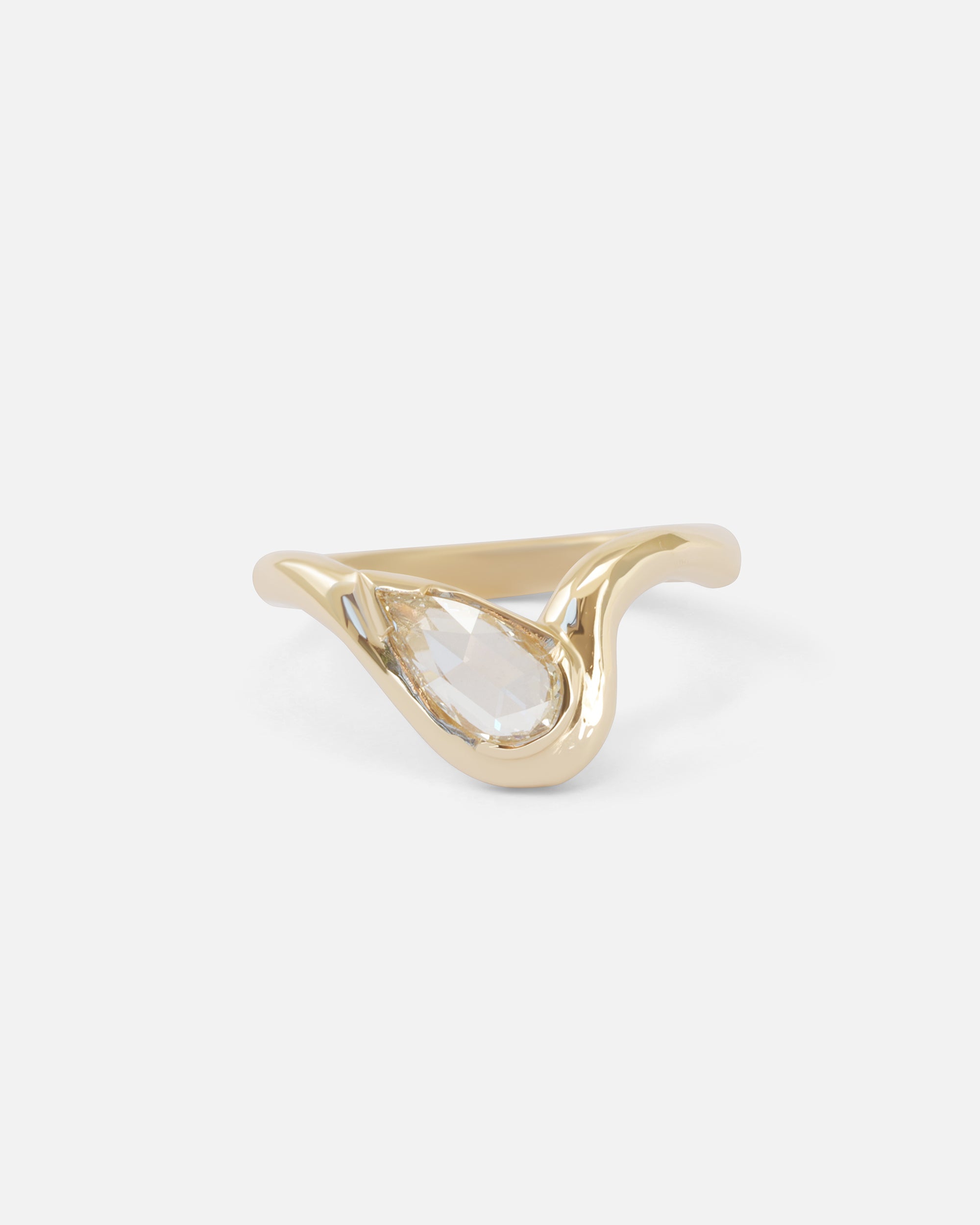 Pear-Shaped Dip Ring - Elegant 925 Sterling Silver Dainty Ring for Everyday Wear & Special Occasions | Perfect for Gifts, Date Nights & Layering