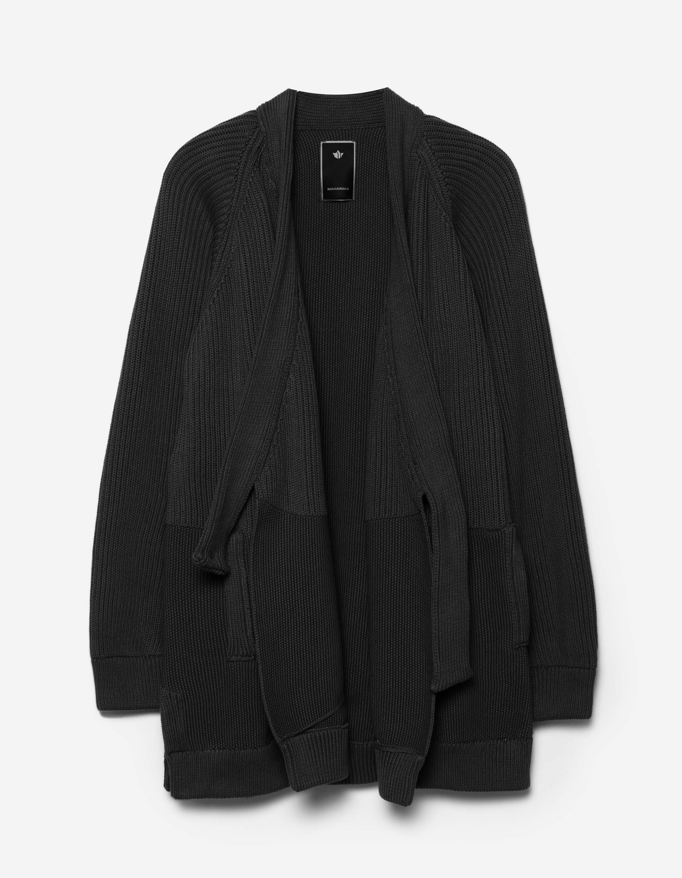Maharishi 1461 Knitted Kimono Jacket - Black | Streetwear Fashion for Men & Women | Perfect for Casual Outfits, Layering, and Urban Style