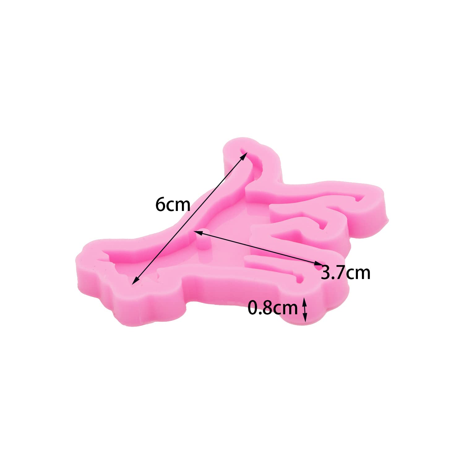 Shiny Glossy Dog Shape Keychain Molds for Epoxy Resin DIY - Silicone Keychain Molds with Hole for Polymer Clay & Jewelry Making - Perfect for Custom Keychains, Pendants & Epoxy Crafting Projects (Great for Gifts & Handmade Crafts)