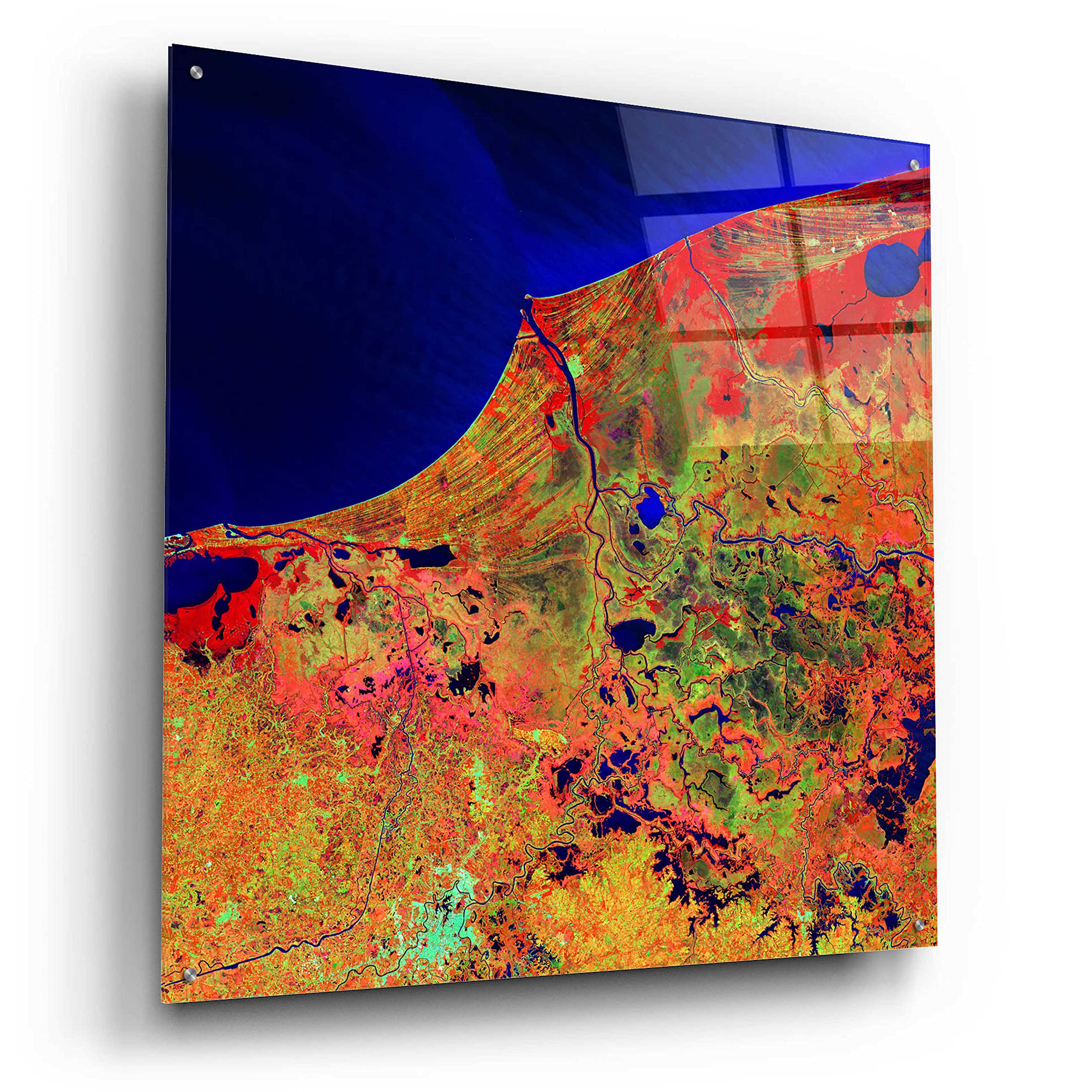 Epic Art 'Earth as Art: Mexico's Biosphere' - 36x36 Inch Acrylic Glass Wall Decor - Modern Home & Office Wall Art - Perfect for Living Room, Bedroom or Office Decoration