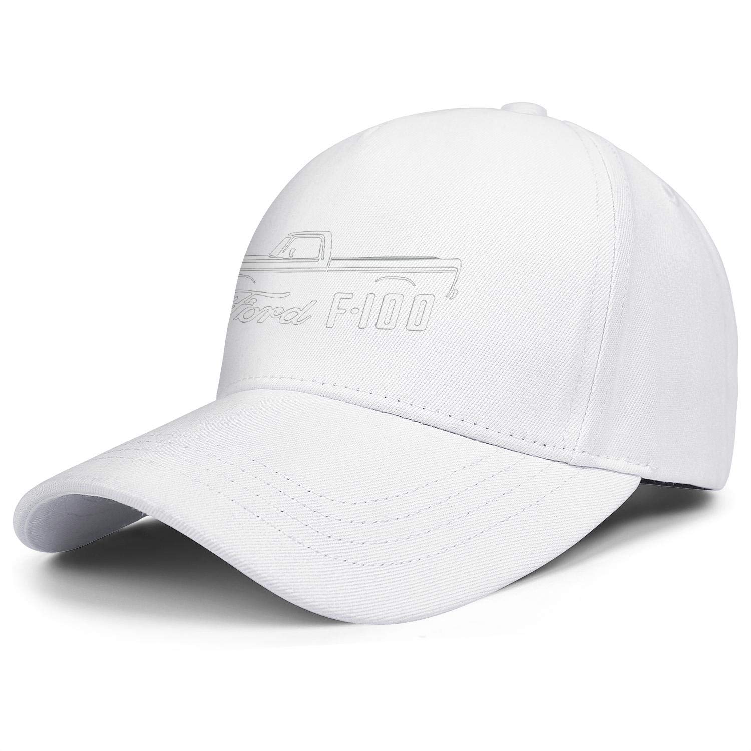 Vintage 1973 F250 Pickup Truck Outline Design Adjustable Snapback Golf Cap - Stylish & Comfortable Hat for Golfing, Outdoor Sports & Casual Wear