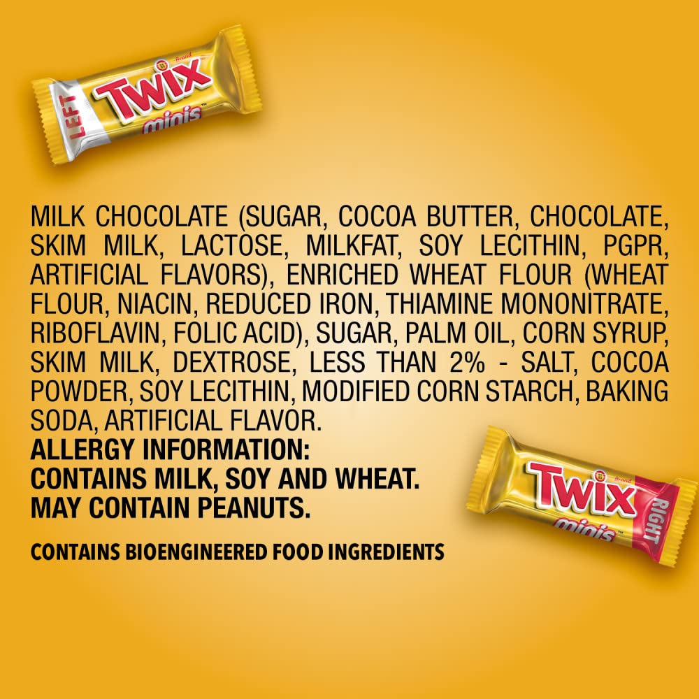 TWIX Chocolate Candy Bars Minis - 35.6 oz Bag (95 Pieces) | Caramel & Cookie Chocolate Bites | Perfect for Halloween, Party Favors & Office Snacks