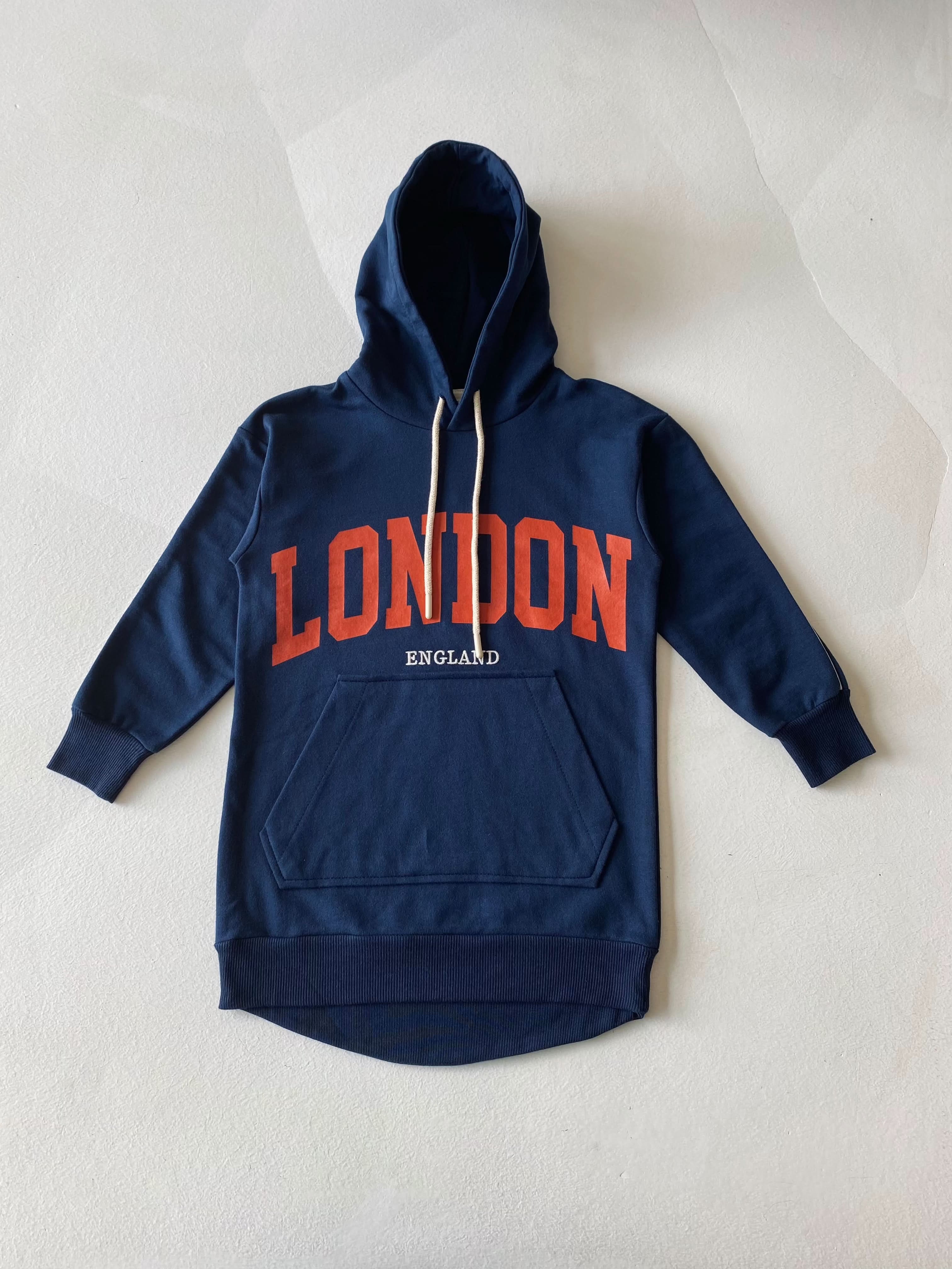 Girls' Hooded Sweater Dress - Cozy & Stylish Winter Outfit for School, Playdates & Family Gatherings
