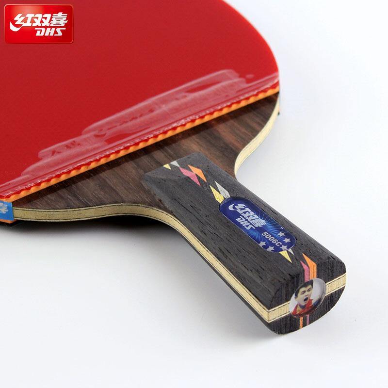DHS R5006C Professional Penhold Table Tennis Racket Set - Premium Carbon Blade & High Spin Rubber - Perfect for Training & Competitive Play