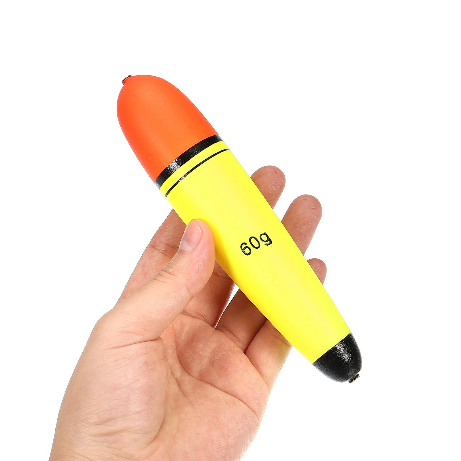 PATIKIL 2.8oz & 4.2oz Fishing Slip Bobbers - 2 Pack EVA Fishing Floats for Saltwater & Freshwater Fishing - High Visibility Yellow Float for Bass, Trout & Panfish - Perfect for Lake, River & Ocean Fishing