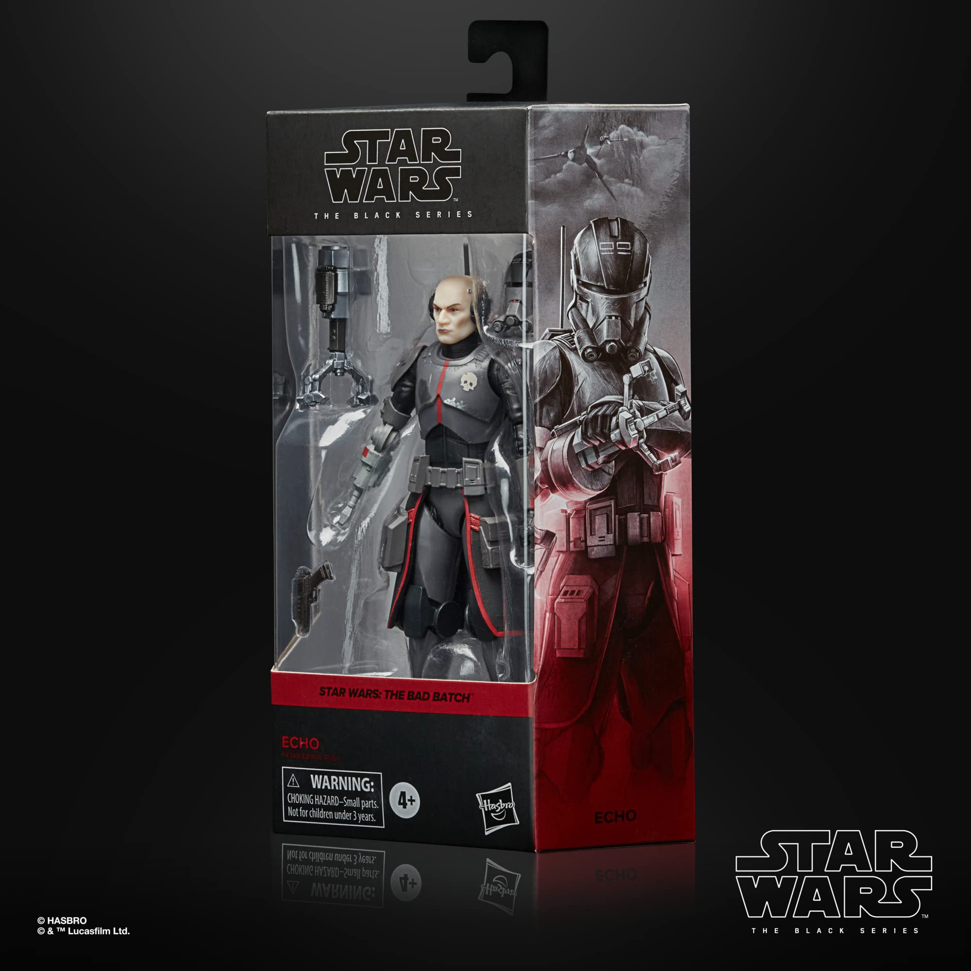 Star Wars The Black Series Echo 6-Inch Action Figure - The Bad Batch Collectible Toy with Accessories for Kids Ages 4+ | Gift for Fans, Display & Play Scenes