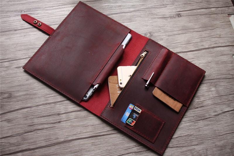 Premium Women's Leather Surface Pro Cover Sleeve Case - Protective & Stylish Laptop Sleeve for Microsoft Surface Pro 7/6/5/4 - Perfect for Work, Travel & School Accessories