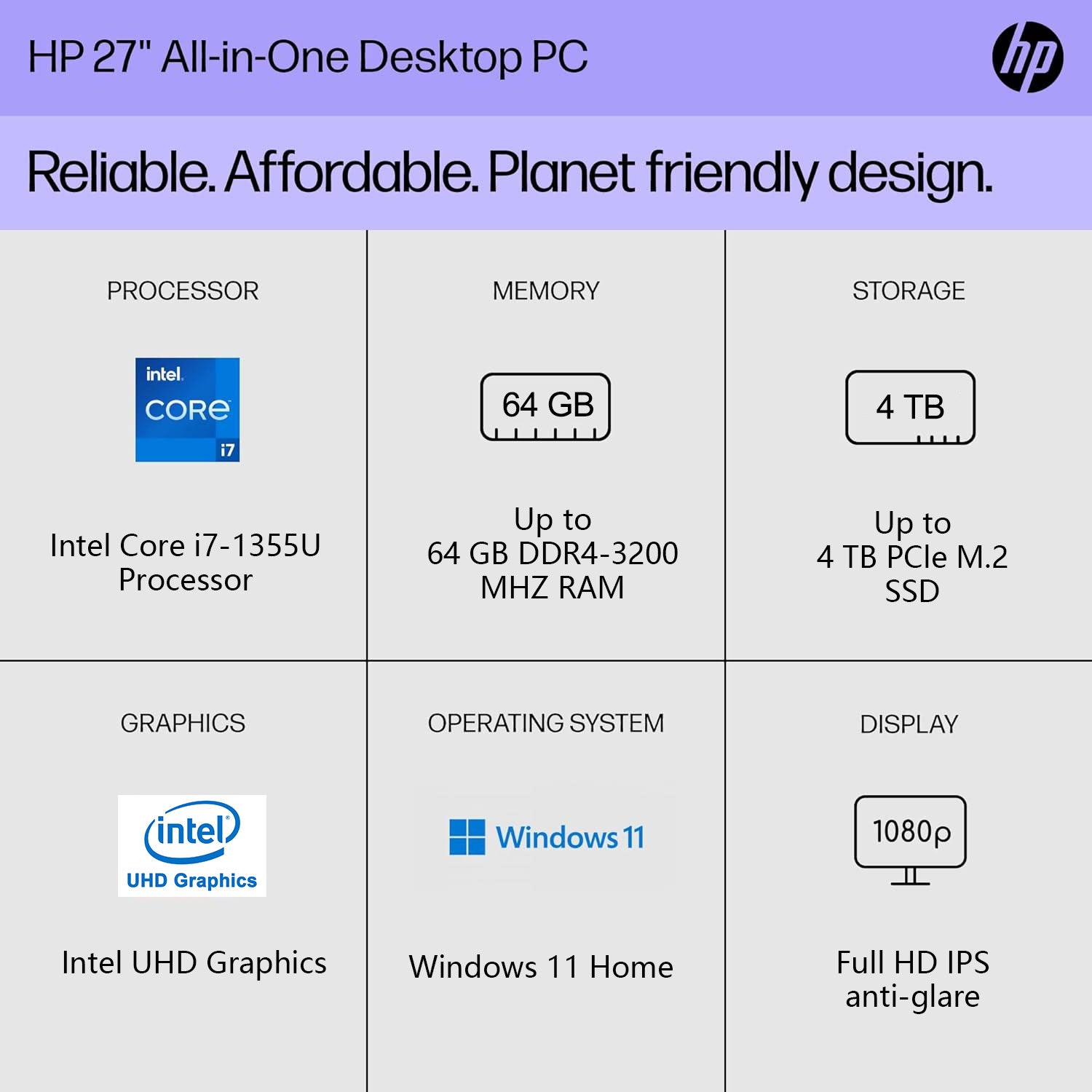 HP Essential All-in-One 27