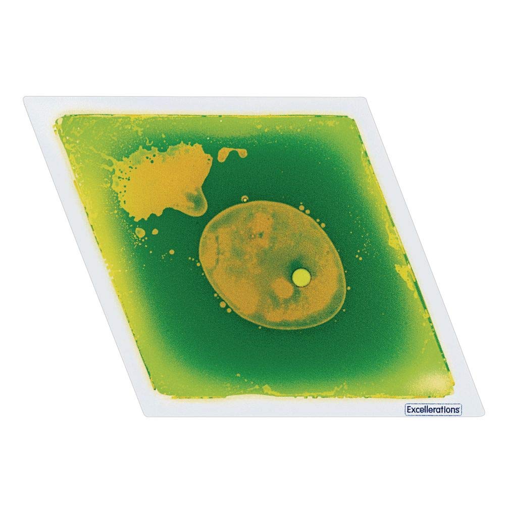 Excellerations Liquid Tile Shapes - Set of 6 Sensory Tiles for Kids - STEM Learning Toys for Early Childhood Education - Perfect for Classroom, Playroom & Sensory Play Activities