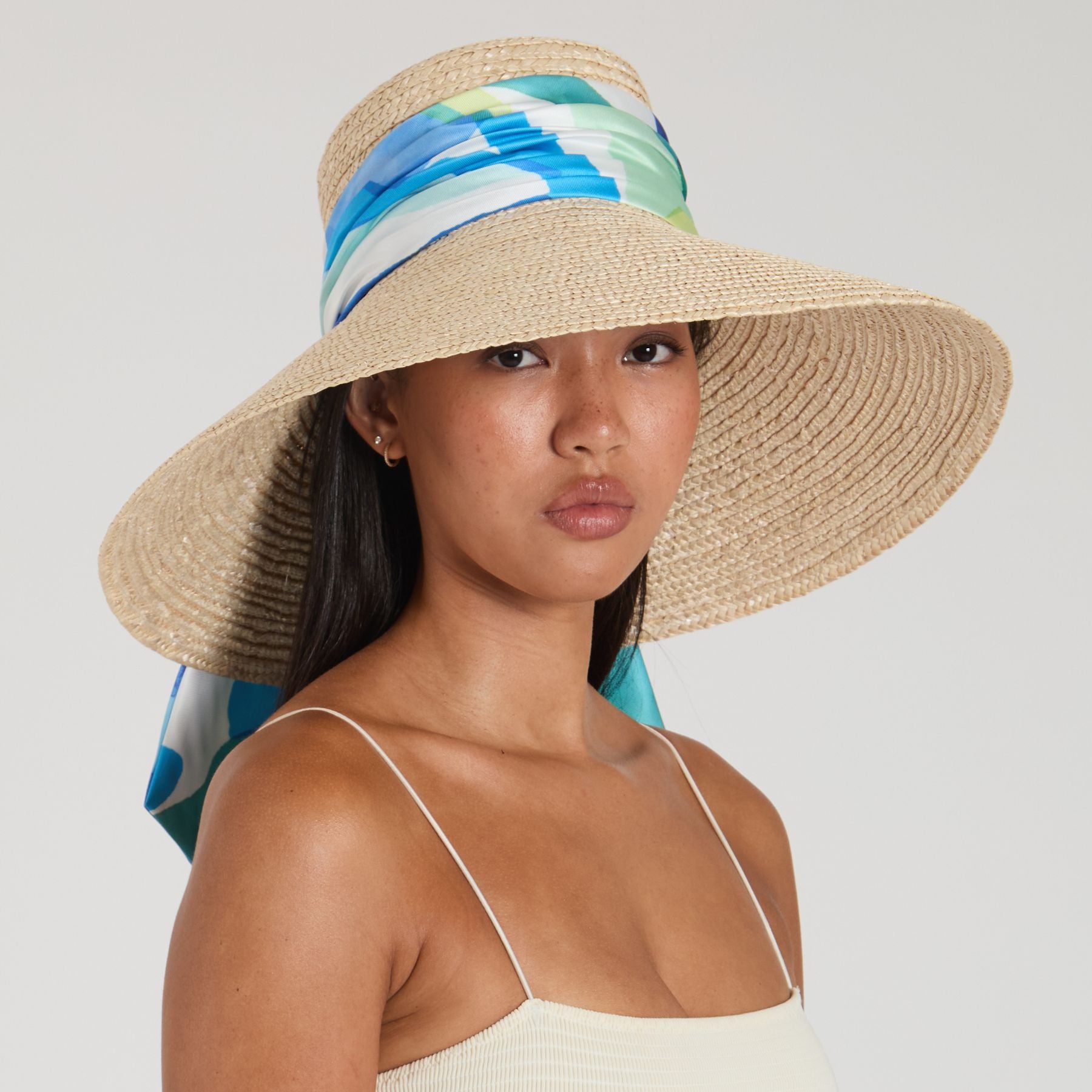 Mirabel Straw Wide Brim Sun Hat for Women - UPF 50+ UV Protection Summer Beach Hat - Perfect for Outdoor, Vacation, and Gardening