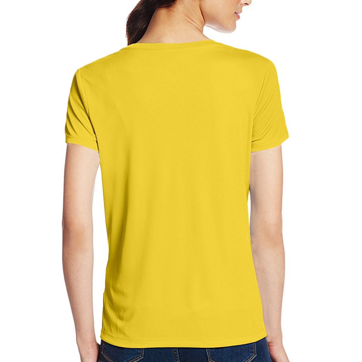 Pooplu Women's Regular Fit Krishna Yoga Cotton Graphic Printed Round Neck Half Sleeve T-Shirt | Breathable & Comfortable for Yoga, Gym, Workout | Spiritual Fitness Apparel for Meditation & Daily Wear
