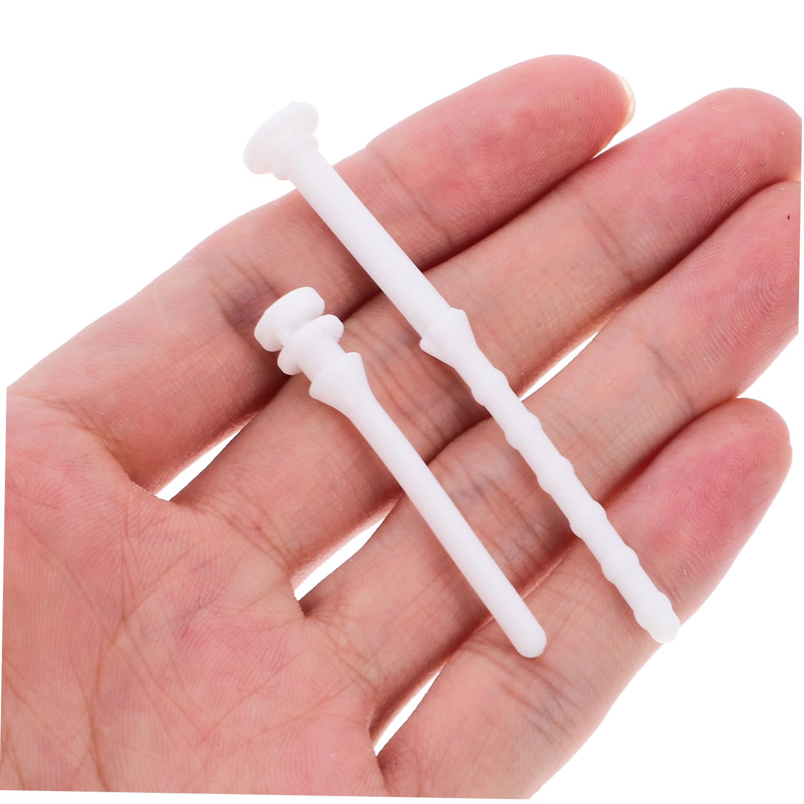 Gatuida 60 Pcs Computer Case Glue Nails Kit - Rivets, Fan Screws & Mounting Pins for PC Case Fans - White Silicone Rubber Noise Absorption Accessories (Perfect for PC Building, Fan Installation & Vibration Reduction)
