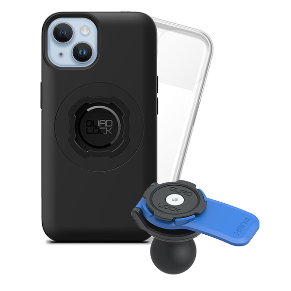 1 Ball Motorcycle Phone Mount Kit - Universal Adjustable Handlebar Holder for iPhone & Smartphones - Perfect for GPS Navigation & Hands-Free Riding