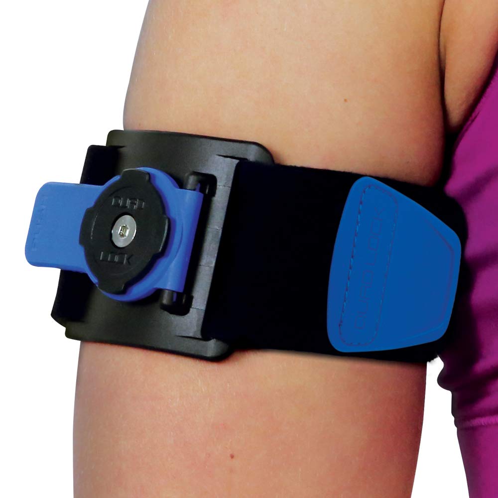 Quad Lock Running Armband - Secure Phone Holder for Jogging, Cycling & Workouts | Sweatproof & Adjustable for iPhone & Android Phones | Perfect for Fitness, Outdoor Sports & Active Lifestyle