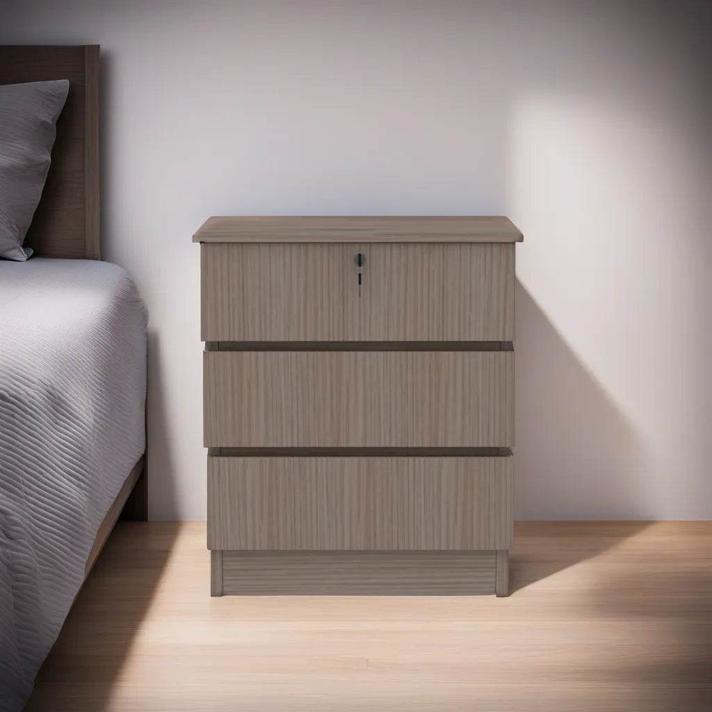 Izusa 5-Drawer Milk White Chest of Drawers - Perfect for Bedroom, Nursery, or Office Storage