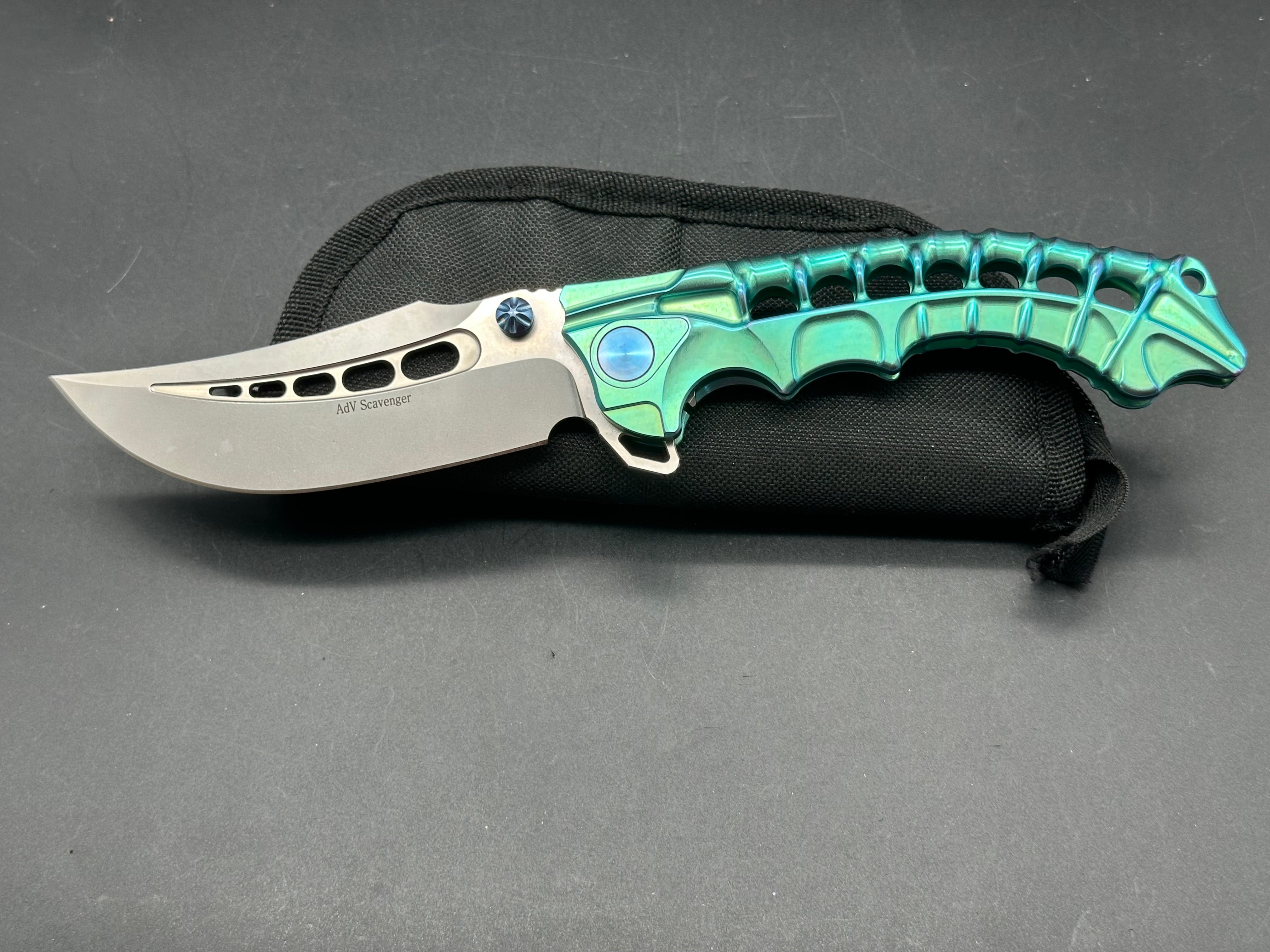 Andre De Villiers Scavenger Frame Lock Folding Pocket Knife - 4.25