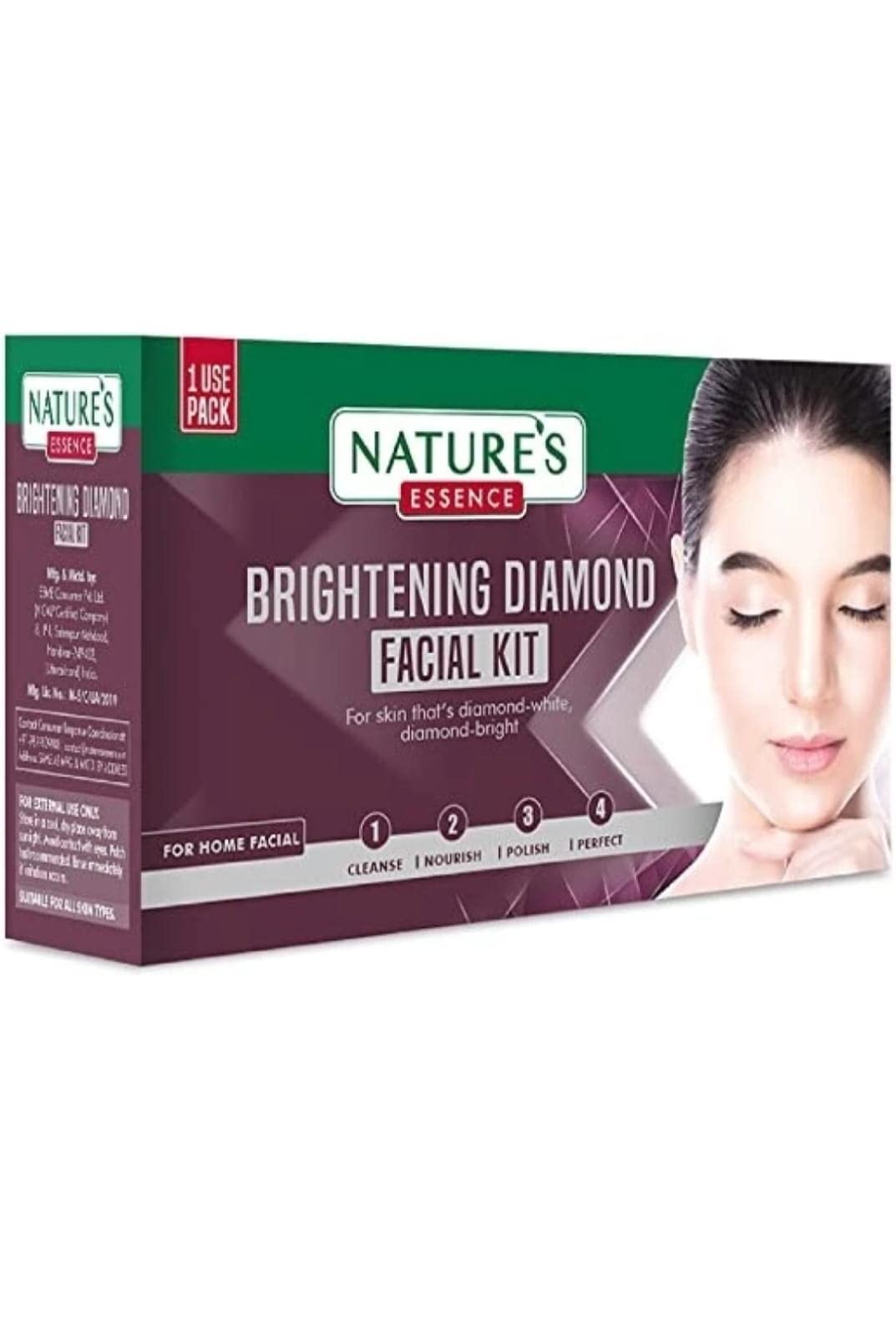Nature's Essence Mini Diamond Facial Kit - Exfoliating & Brightening Skincare Set for Glowing Skin | Perfect for At-Home Spa Days & Gift Giving