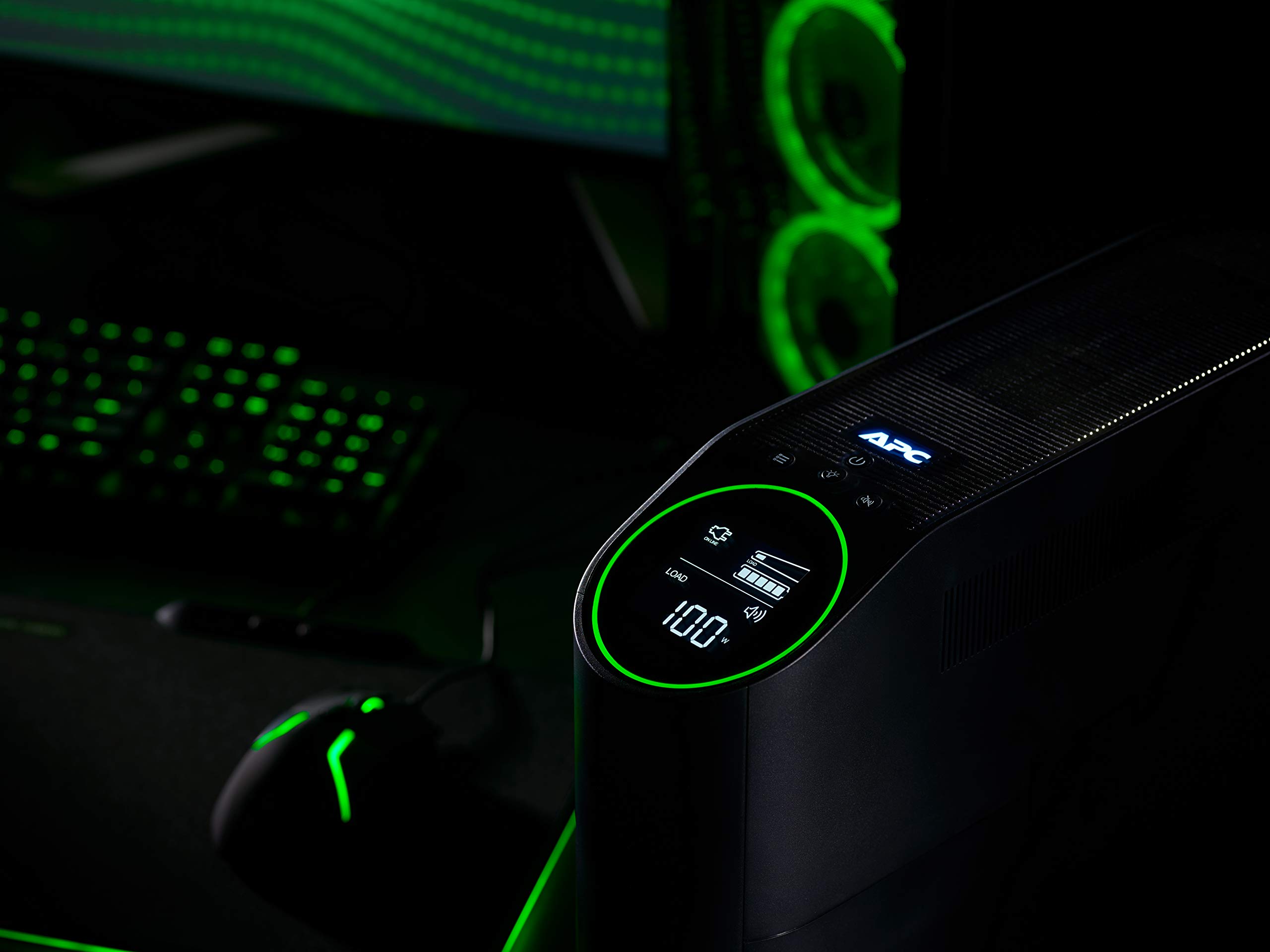 APC Back-UPS Pro 1500VA Gaming UPS - Sine Wave Battery Backup with USB-C Charging & AVR (BGM1500B-US) - Power Protection for Gaming PCs, Workstations & Home Electronics