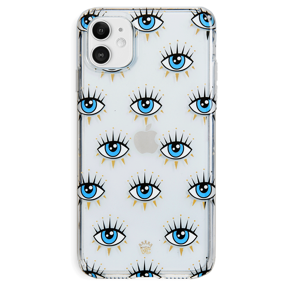 Evil Eye Protection iPhone Case - Stylish & Durable Phone Cover for iPhone 13/12/11/XR - Perfect for Travel, Parties & Daily Use