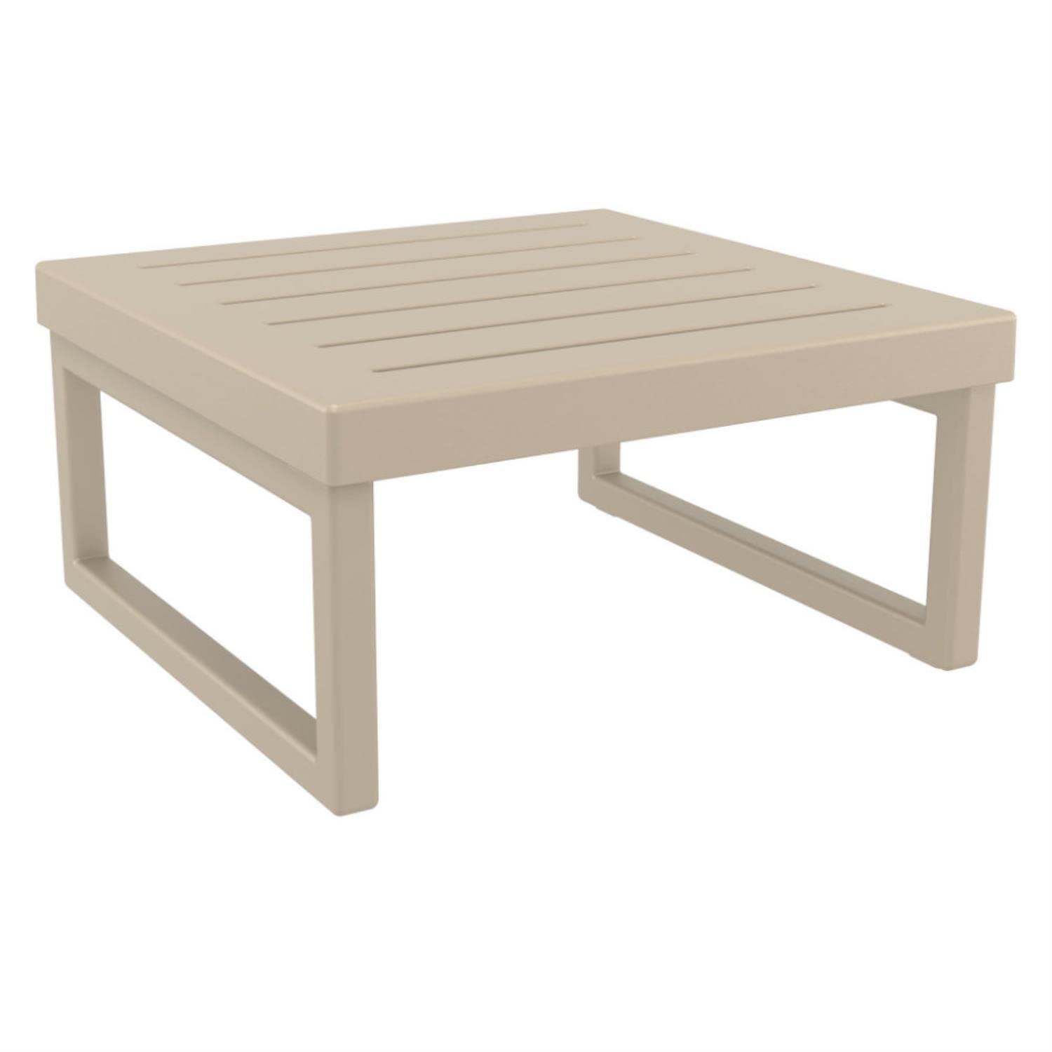 Modern Mykonos Square Coffee Table - Taupe Finish for Living Room, Lounge & Office Decor | Stylish & Durable Home Furniture