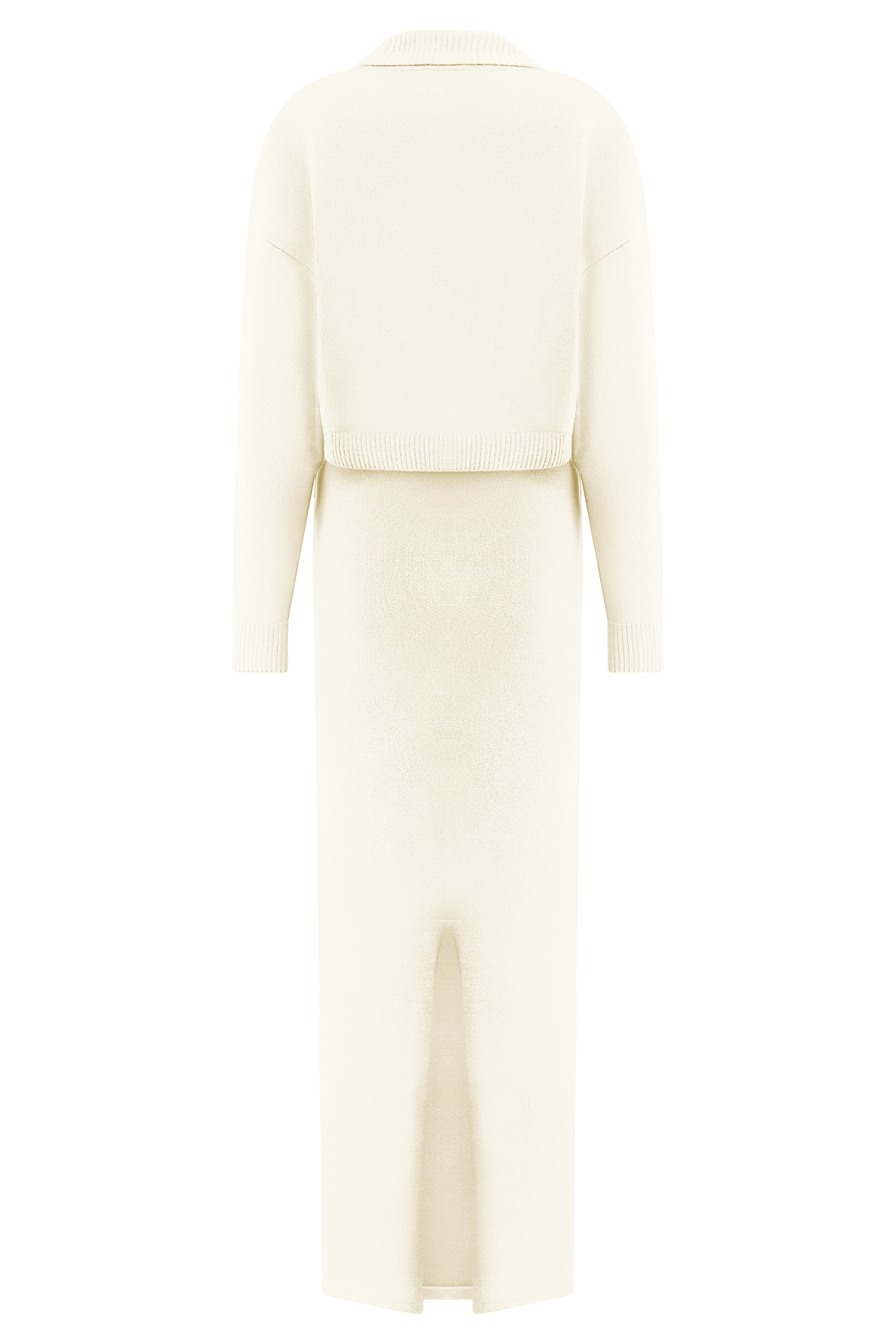 Kingston Knit Maxi Dress in Ivory - Elegant Long Flowy Summer Dress for Women, Perfect for Beach Vacations, Date Nights & Casual Outings