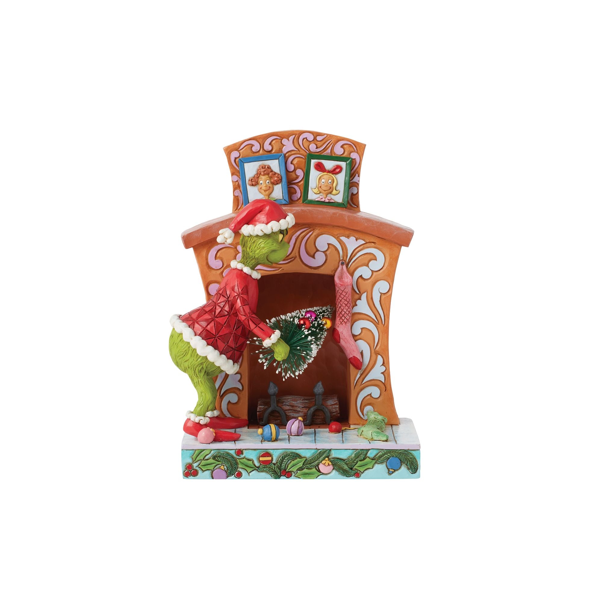 Grinch Pushing Christmas Tree Up - Festive Holiday Decor for Home, Office & Party | Perfect for Xmas Decorations, Gifts & Themed Events