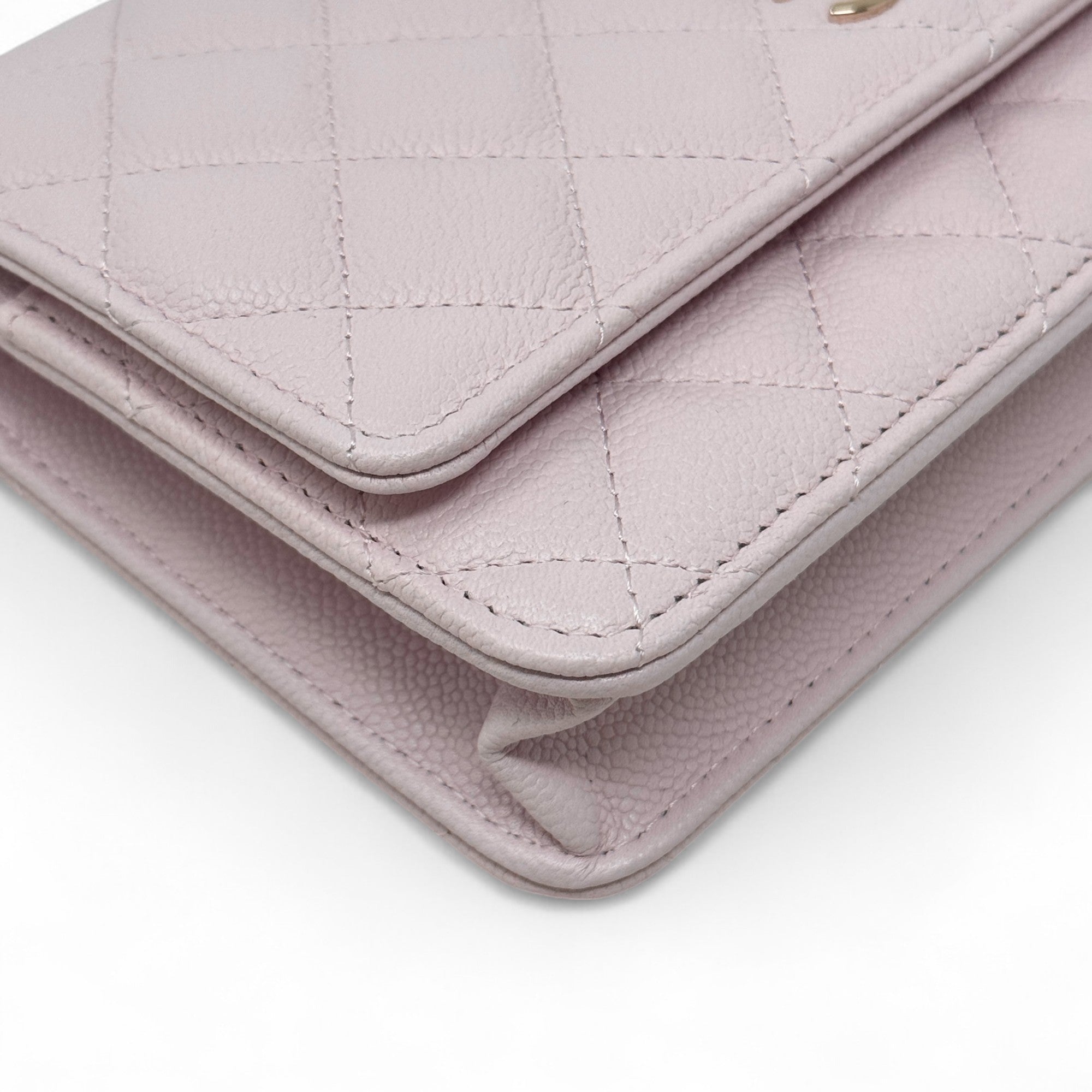 Chanel Pink Quilted Caviar Leather Wallet On Chain Crossbody Bag for Women - Perfect for Parties, Date Nights & Everyday Use