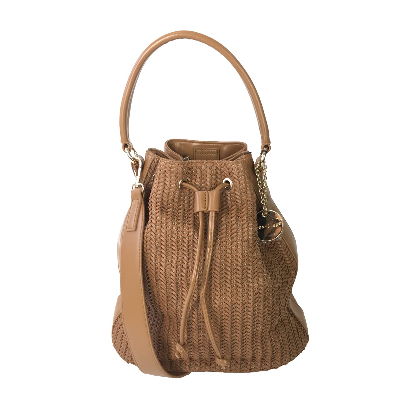 Alex Max Haper Vegan Leather Crossbody Bucket Bag - Stylish Woven Drawstring Shoulder Bag for Women, Perfect for Daily Use, Travel & Shopping
