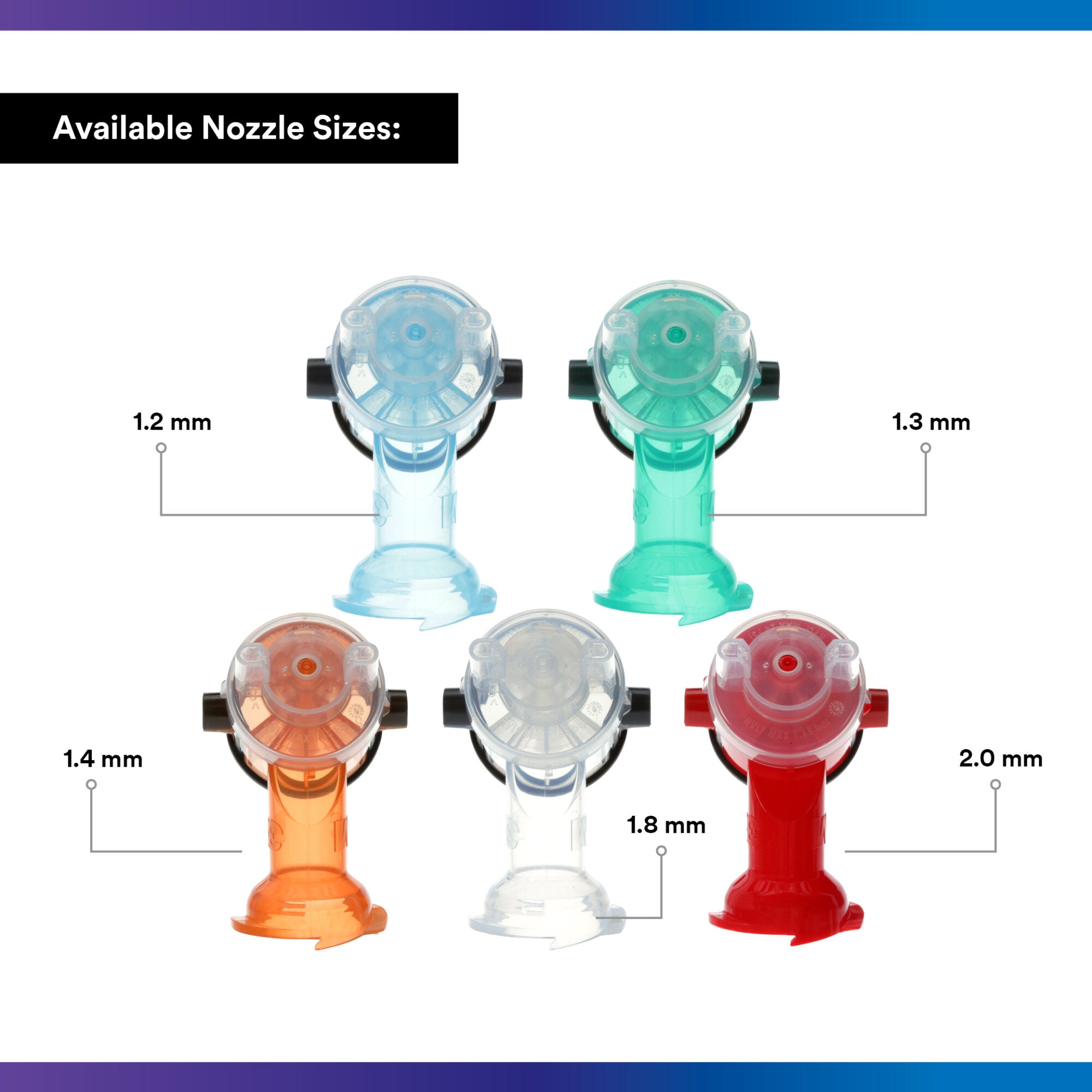 3M Accuspray Atomizing Head Refill Pack for 3M PPS Series 2.0 Spray System (Model 26614) - Orange Replacement Nozzles - Perfect for Automotive Painting & Industrial Coating Applications