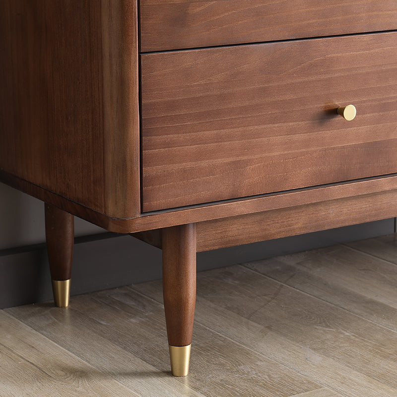Scandinavian Modern LANDON 7-Drawer Dresser - 119 cm Wide Chest of Drawers for Bedroom & Living Room Storage