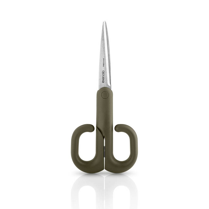 EVA SOLO Green Kitchen Scissors - Heavy Duty Stainless Steel Shears for Cooking, Cutting Herbs, Poultry & More - Perfect for Home Chefs & Food Prep