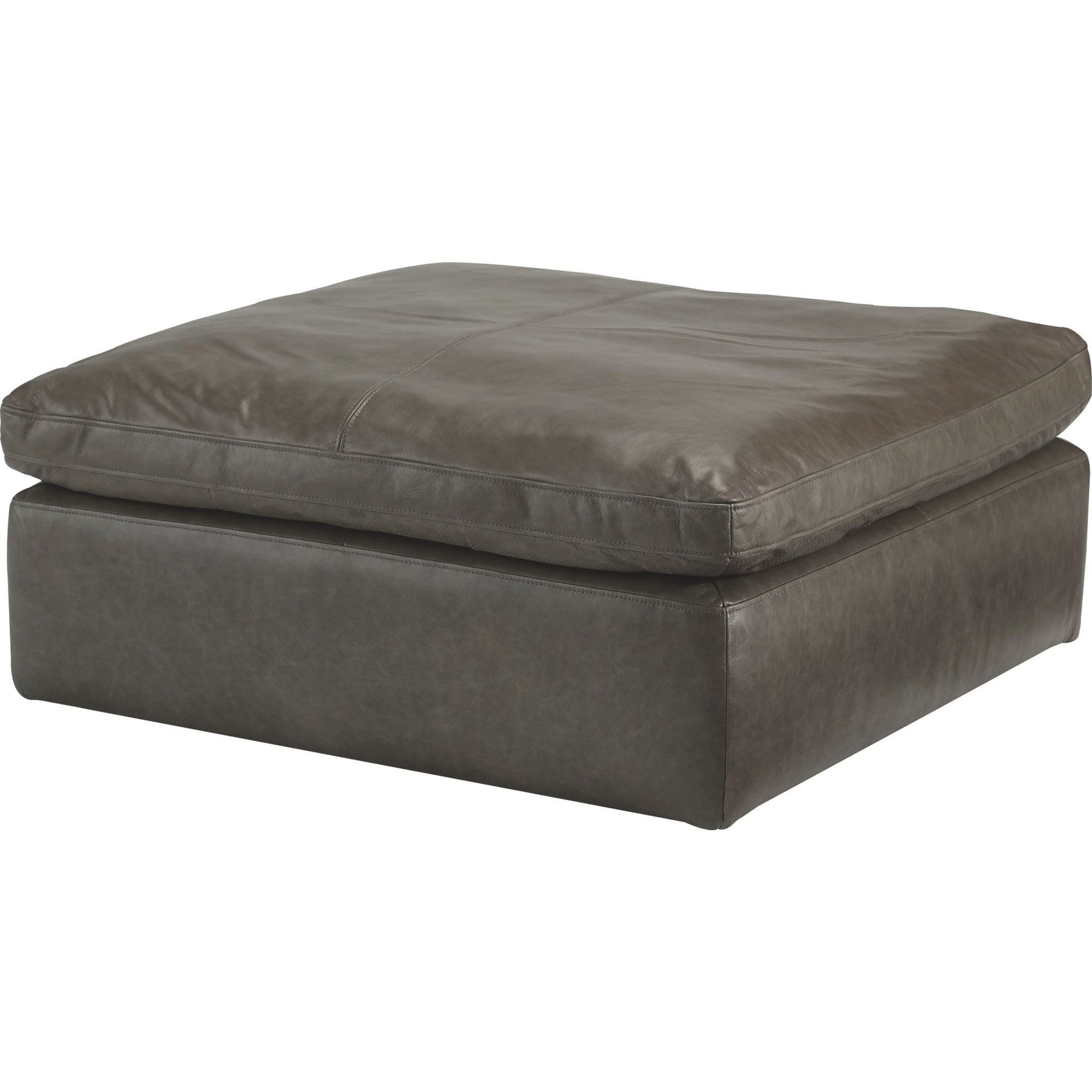 Alabonson Oversized Accent Ottoman with Concrete Finish - Modern Footrest Storage Pouf for Living Room, Bedroom & Office Decor
